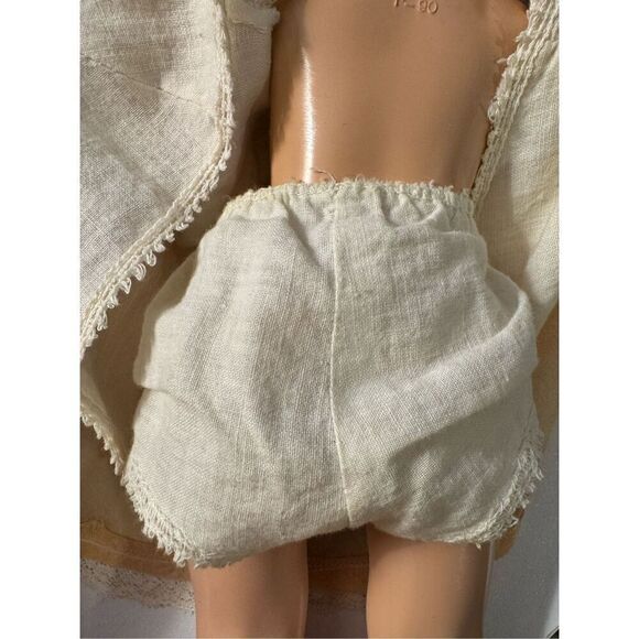 Vintage Doll Toni leather shoes dress under liner eyes work legs work 14 inch - Picture 5 of 15